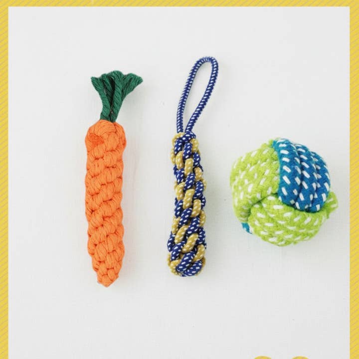 kapeit - Wholesale Pet Toy - Cat/Dog - Durable Cotton Rope Knot Toy for Dogs2