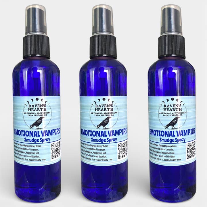 Emotional Vampire Smudge Spray | Protection | Vegan for wholesale by Raven’s Hearth