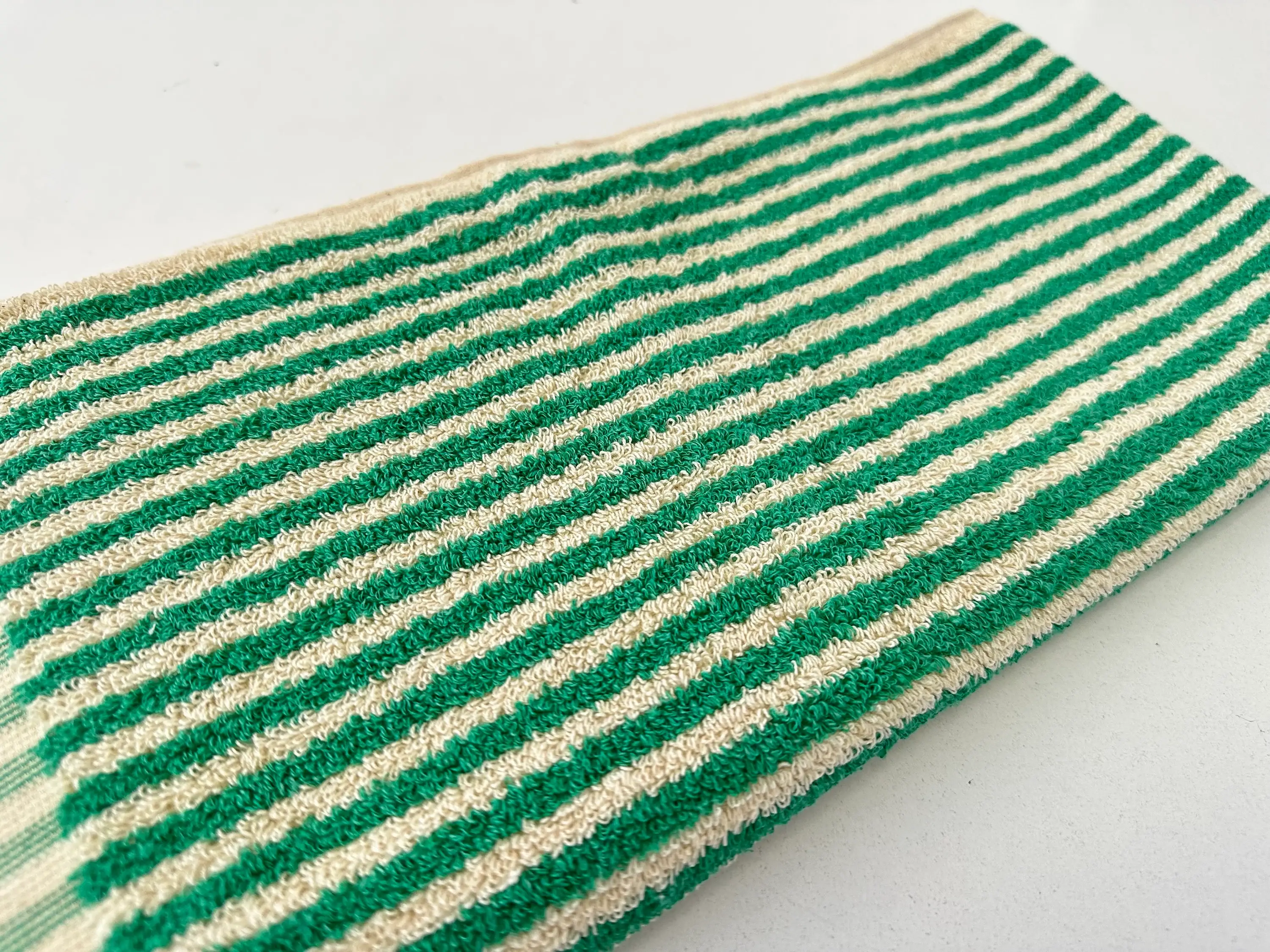 YURTLUS - Wholesale Hand Towel - Organic Stripes Series - Hand Towel 18x 37,Soft Thick Towel, Kitchen Towel - Green4