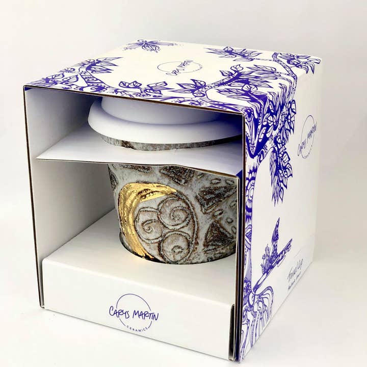 Carys Martin Ceramics - Wholesale Drinking Glass/Cup - Sacred Full Moon - Crescent Moon Ceramic Holding Cup3