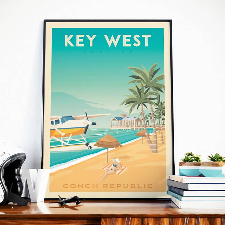 Olahoop Travel Posters - Wholesale Poster - Key West Florida - United States Travel Poster