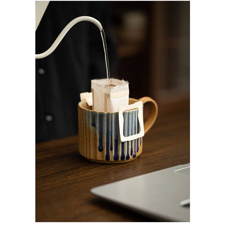 Gohobi - Wholesale Coffee Mug - Gohobi Japanese Style Ceramic Coffee Mug with Saucer Set 007