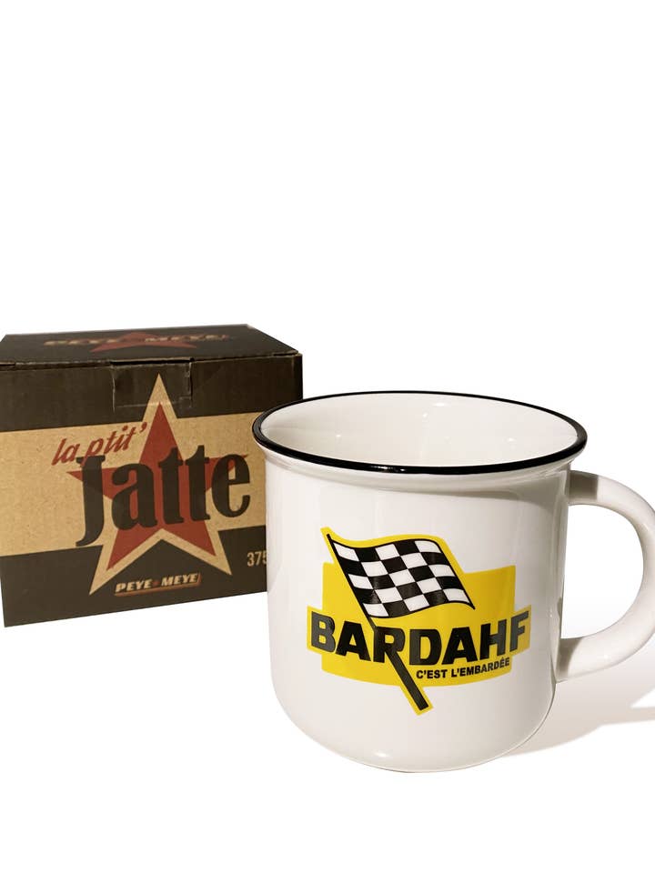 Vintage keramische mok "Bardahf, het is de uitwijking" voor wholesale door Peye et Meye