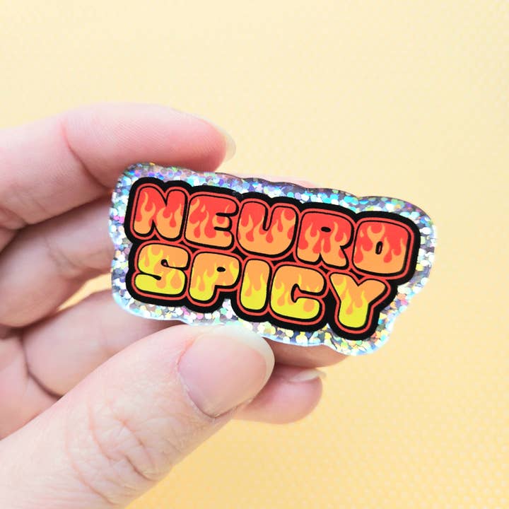 Darling Homebody - Wholesale Lapel Pin/Button - Neurospicy Pin. Sparkle Acrylic Pin.