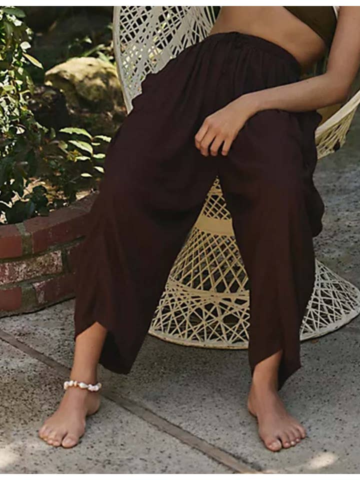 Sweetkama - Wholesale Pants - Women's - Ladies Elastic Waist String Tie Pocket Cuzy Pants3