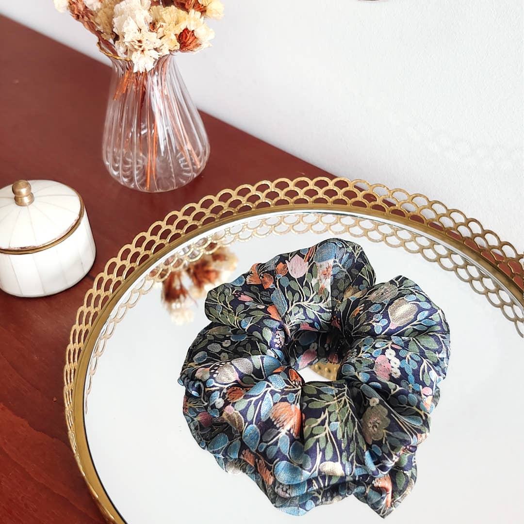 Laure Derrey - Venta al por mayor Coletero - Mujer - Coletero PIA con estampado floral en poliéster, kaki con hilo dorado lurex4