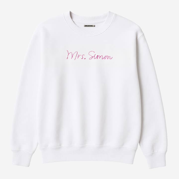 Felpa da sposa ricamata su misura per la vendita all'ingrosso da parte di Unemployed Denim