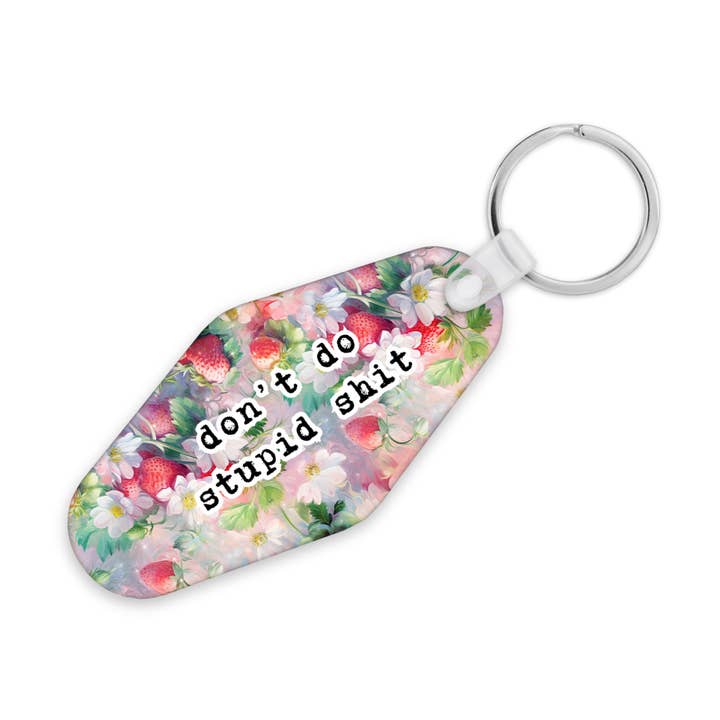 Don't Do Stupid Shit | Motel Keyring for wholesale by The Pretty Things