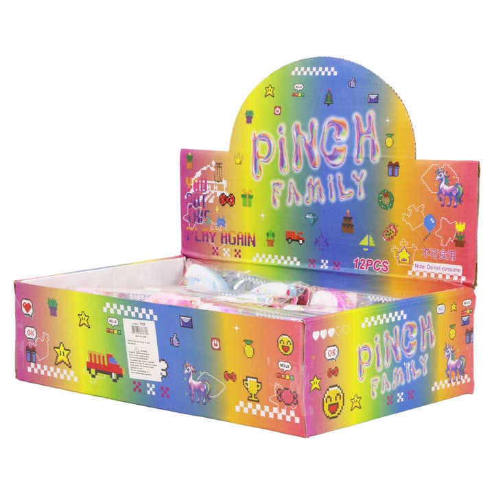 ASSORTED Butterfly Sequins Mochi Pom Pom Squishy Bag for wholesale on Faire2