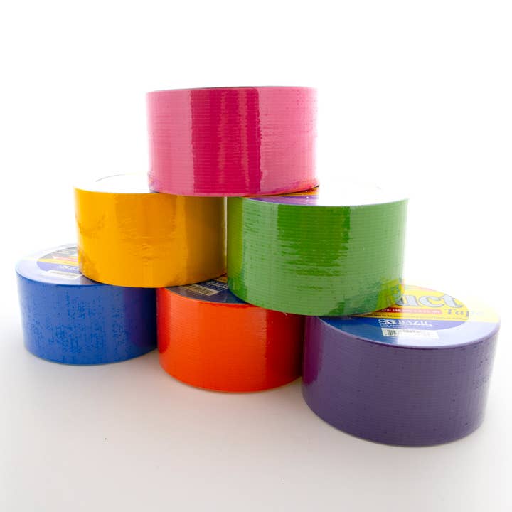 BAZIC Products - Wholesale Tape - 1.88" X 10 Yard Assorted Fluorescent Colored Duct Tape2