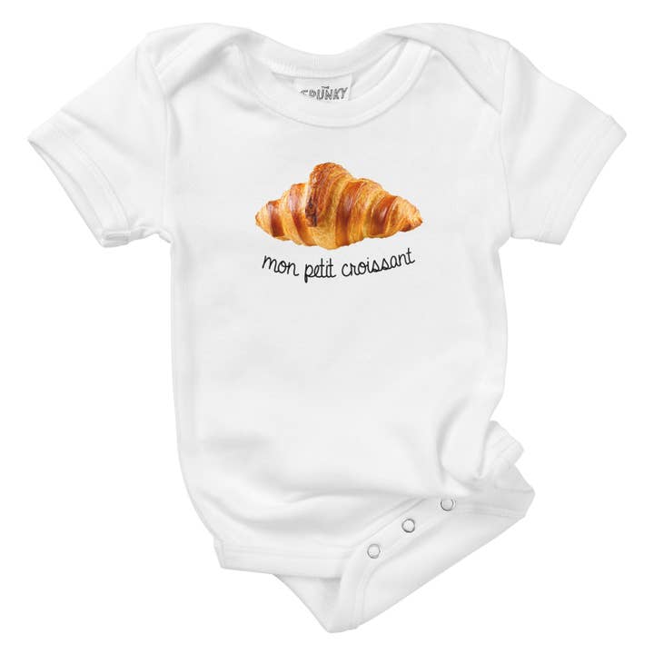 Spunky Stork - Wholesale Screen Printed T-Shirt - Kids - Mon Petit Croissant Organic Cotton French Baby Toddler Shirt4