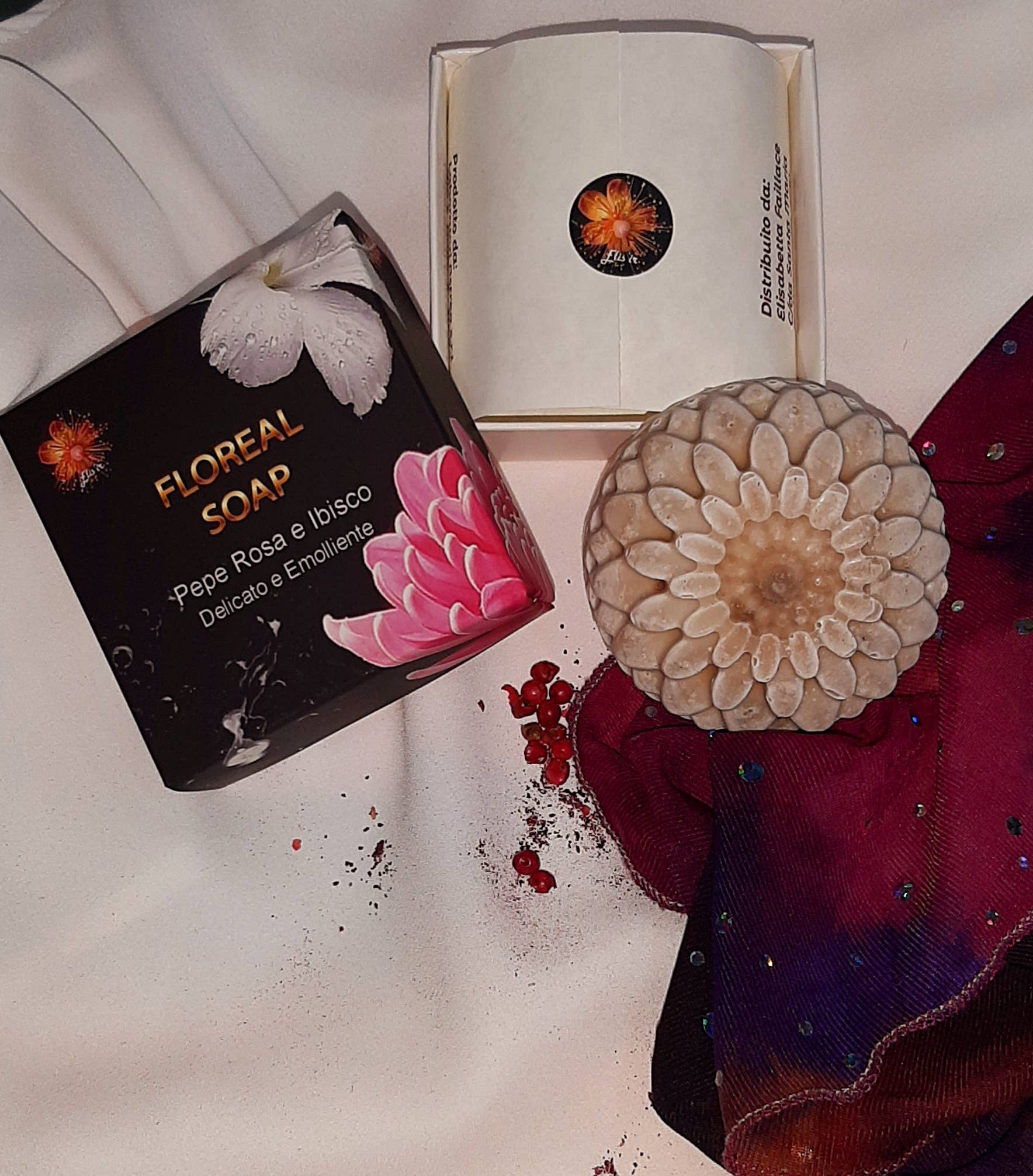 Elisi'r - Wholesale Bar Soap - Pink Pepper and Hibiscus Soap0