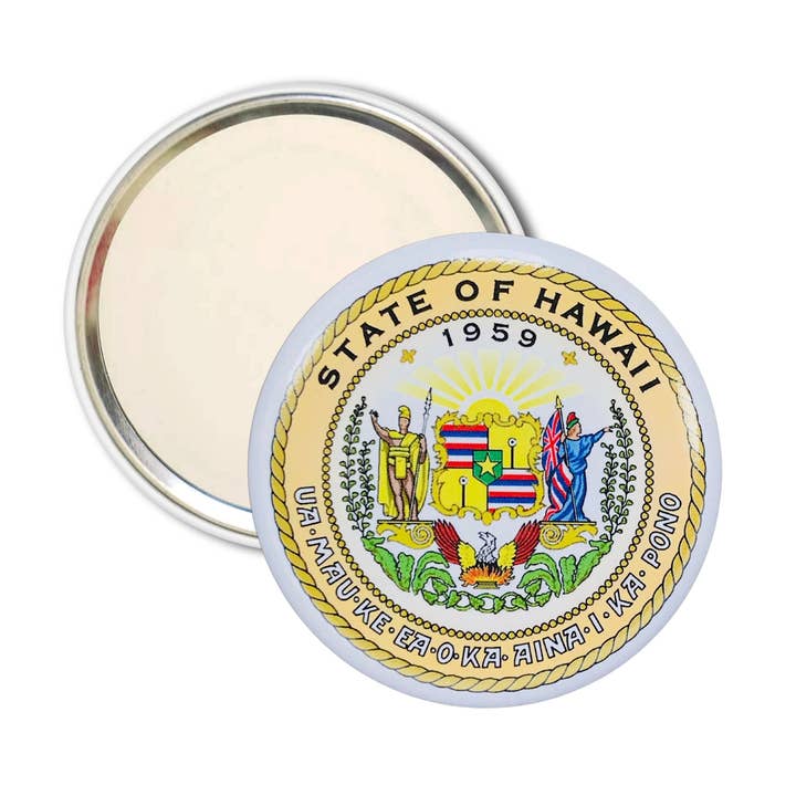 Purse Mirror - State Seal Hawaii - USA for wholesale by Worldwide Souvenirs