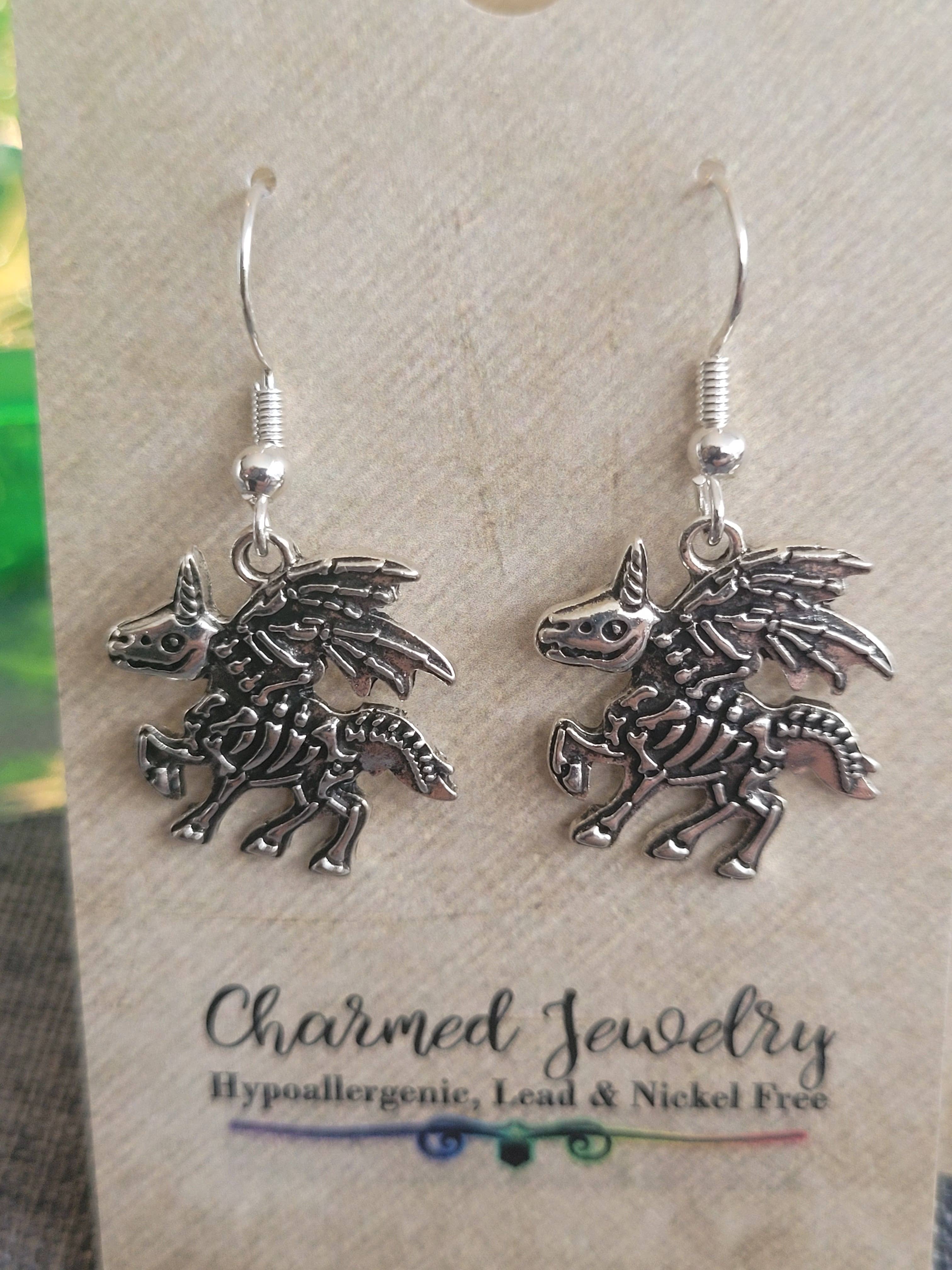 Con-Quest Crafts - Vente Boucles d'oreilles pendantes - Boucles d’oreilles et colliers à thème fantasy, gothique, RPG et gaming28