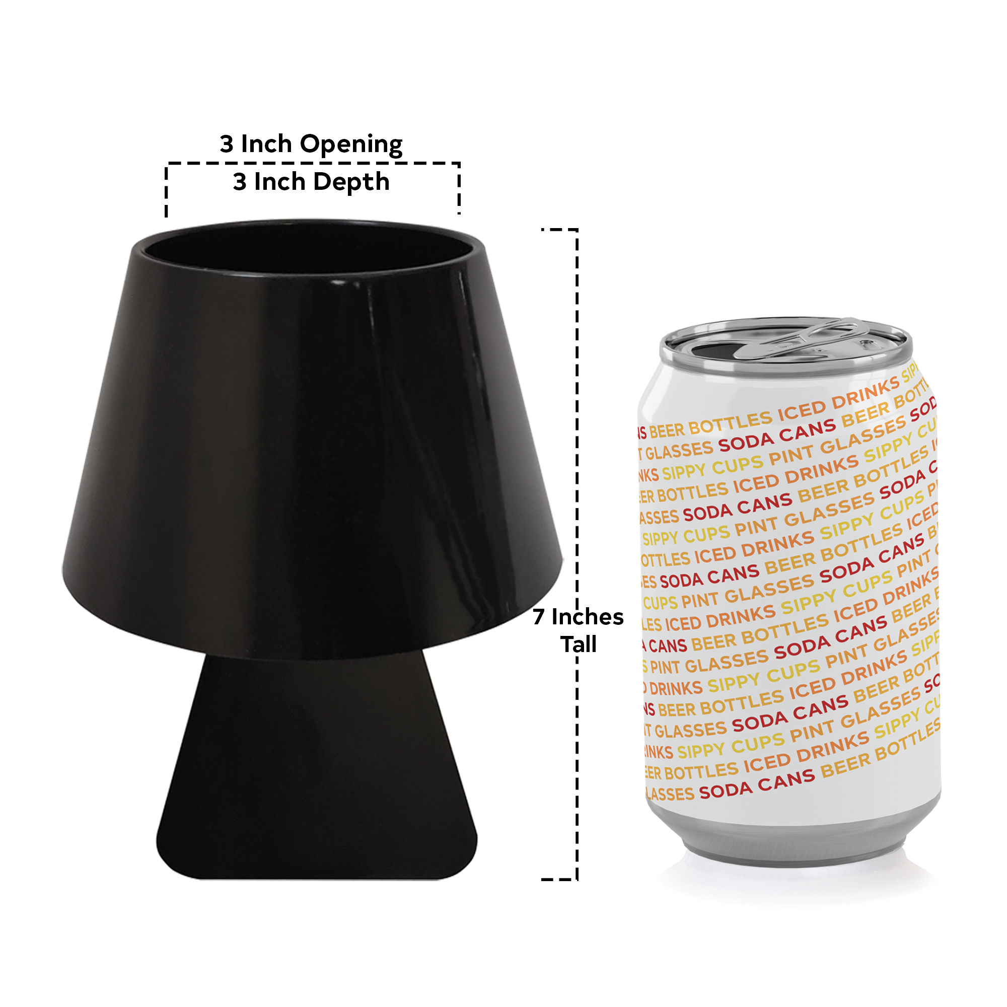 Sofa Stud - Venta al por mayor Fundas para recipientes de bebida - Sofa Stud®, el revolucionario portavasos para sofá, paquete de dos (negro)1