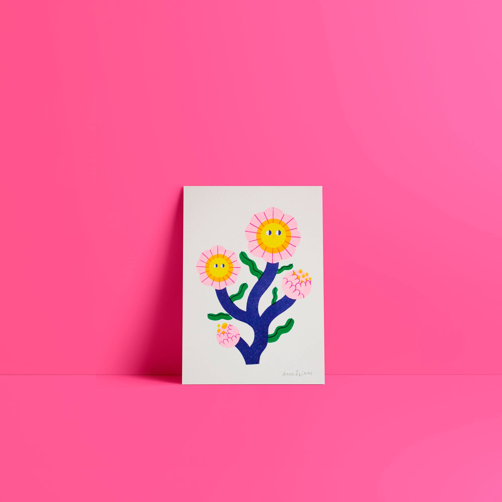 Ana Seixas - Wholesale Art Print - Sisterhood II // A6 Risograph Print Illustration2