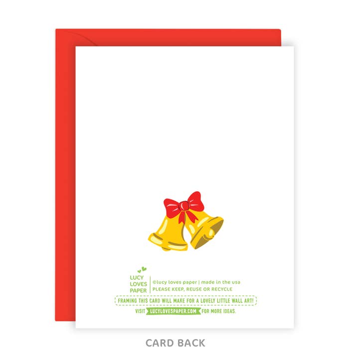 Lucy Loves Paper - Wholesale Christmas Card - Merry & Bright Big Hair Lady - Christmas Card (A2)1