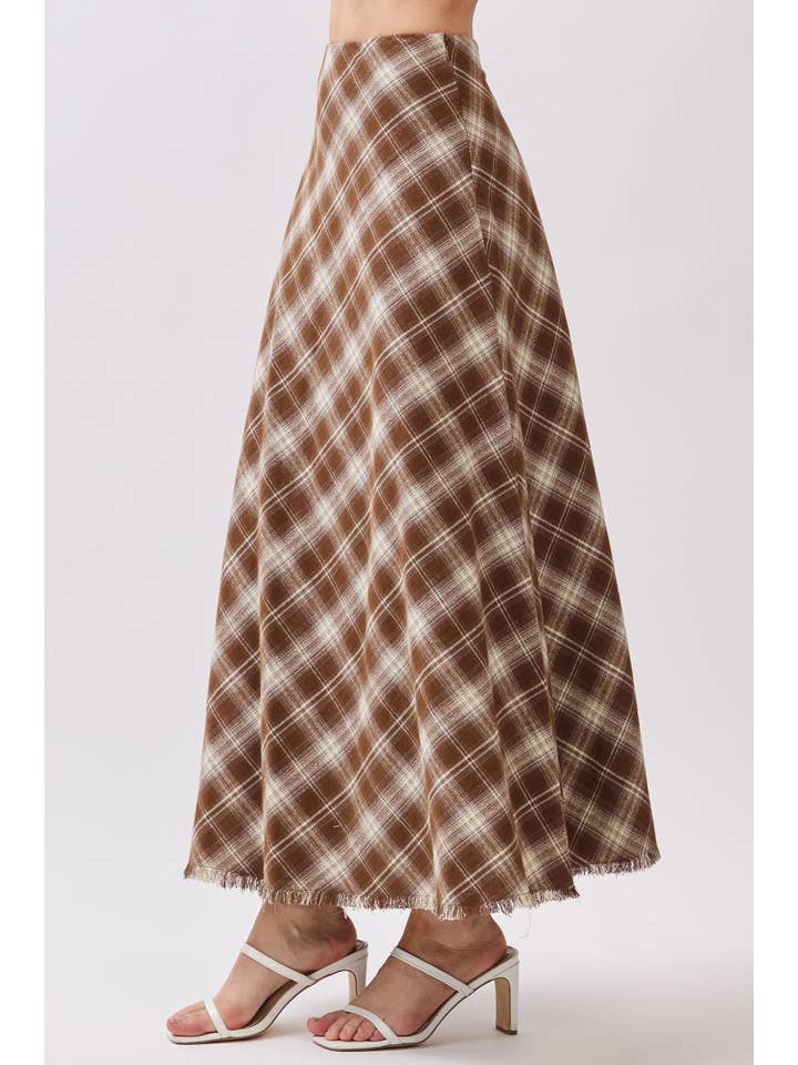 Calista - Wholesale Skirt - Women's - BIAS A-LINE MAXI SKIRT - VES806035