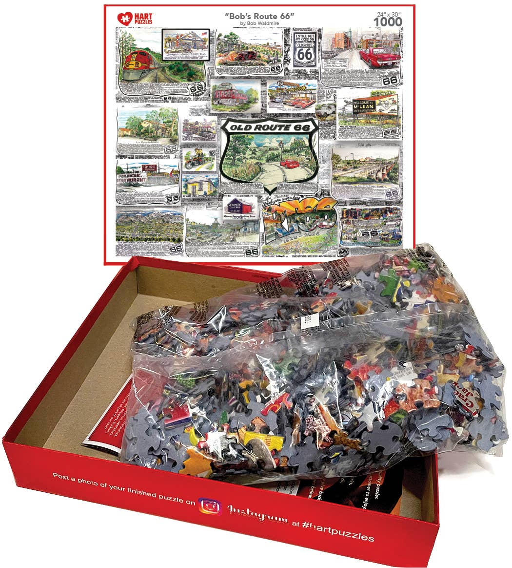 Hart Puzzles - Wholesale Puzzel - Volwassene - Bob's Route 66 van Bob Waldmire3