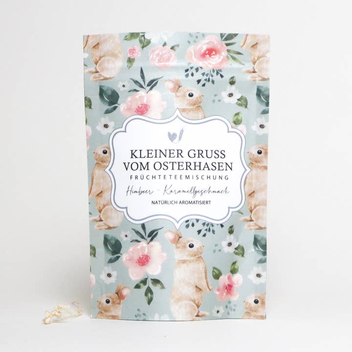 „Lille hilsen fra påskeharen“ tepose for engroshandel hos Bake Affair GmbH
