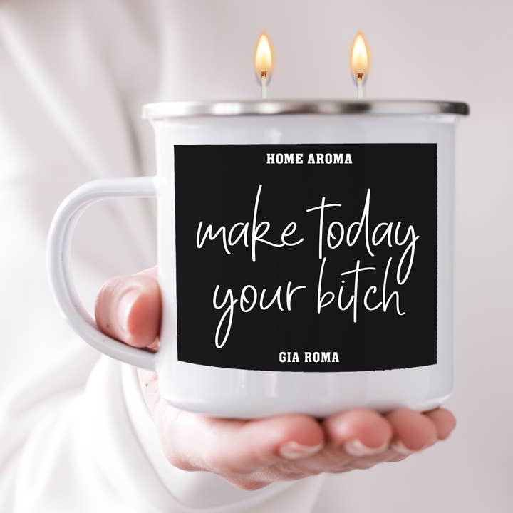 Grappige inspirerende mok, kaarsgeschenken, natuurlijke huisgeur voor wholesale door Gia Roma