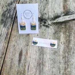 Letty’s Lovelies Co - Wholesale Stud/Post Earrings - Camel's Hump Landscape Stud1