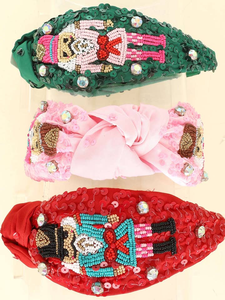 JULNÖTKNÄPPARE JUVELERAT TOPPKNUTET PANNBAND 16097 för wholesale av anbfashion