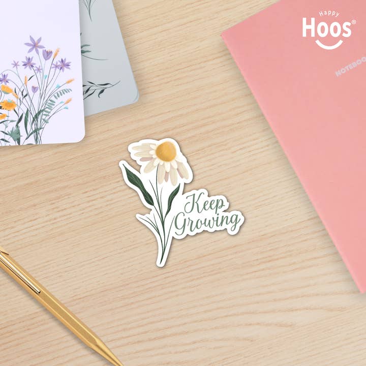 Happy Hoos - Wholesale Sticker - 3" Keep Growing Spring Sticker2
