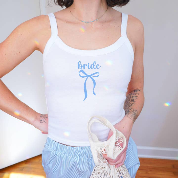 Débardeur Bébé Arc Mariée & T-shirt Enterrement de Vie de Jeune Fille pour la vente par FizzCandy Designs