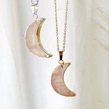 Lucent Studios Ltd - Wholesale Pendant/Charm Necklace - Crescent Moon Gold or Silver Plated Necklace6