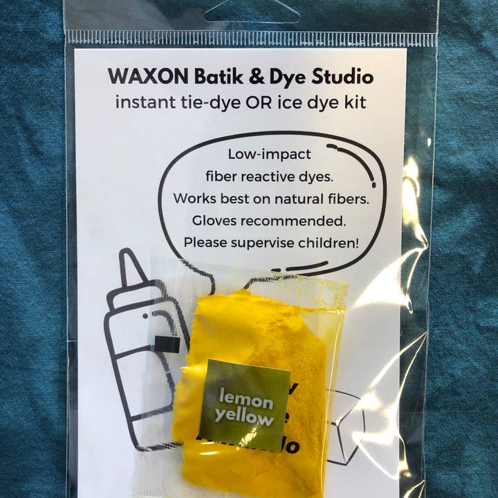 WAXON Batik & Dye Studio - Wholesale DIY Craft Kit - Quick & Easy Dye Kit, Postcard-sized, for Ice Dye or Tie-Dye