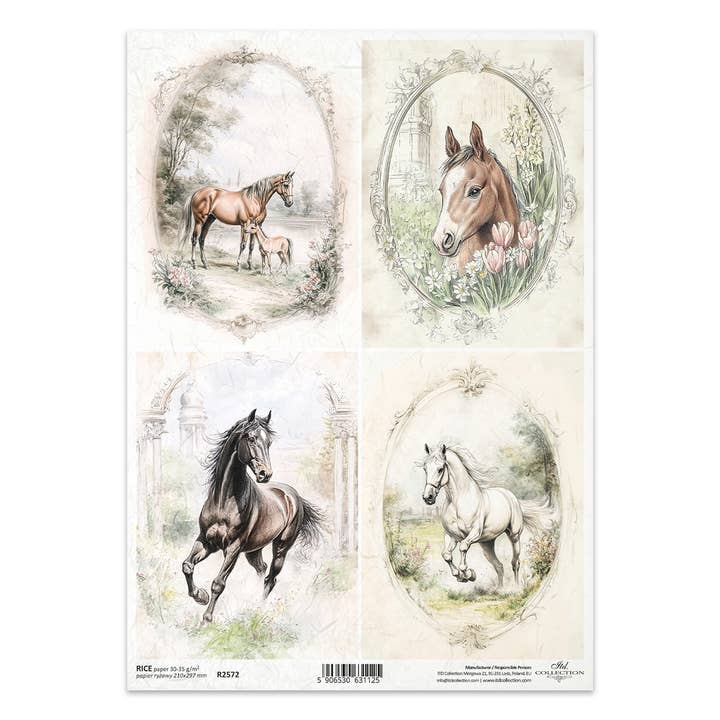 rice paper for decoupage R2572 - Cottage in the Country for wholesale by ITD Collection