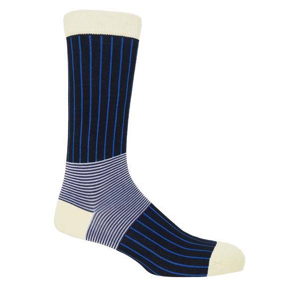 Oxford Stripe premium katoenen herensokken voor wholesale door Peper Harow Socks
