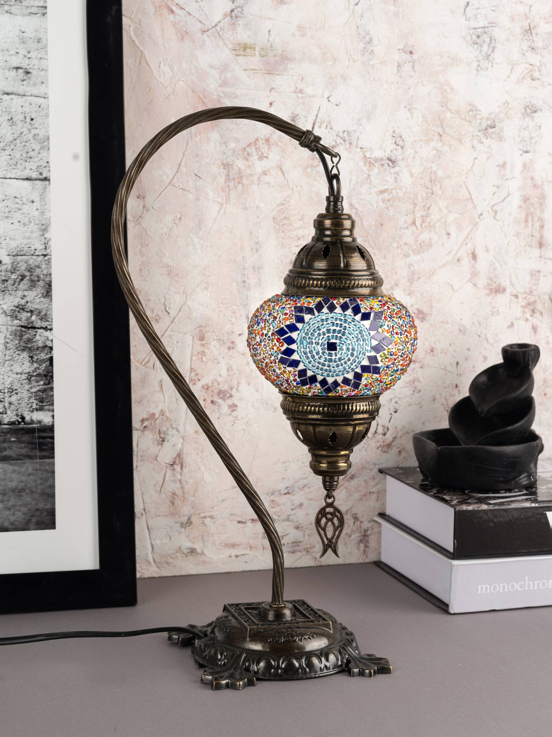 KAFTHAN - Wholesale Accent/Desk Lamp - Swan Neck Mosaic Lamps | Christmas & Holiday Decor Lighting29