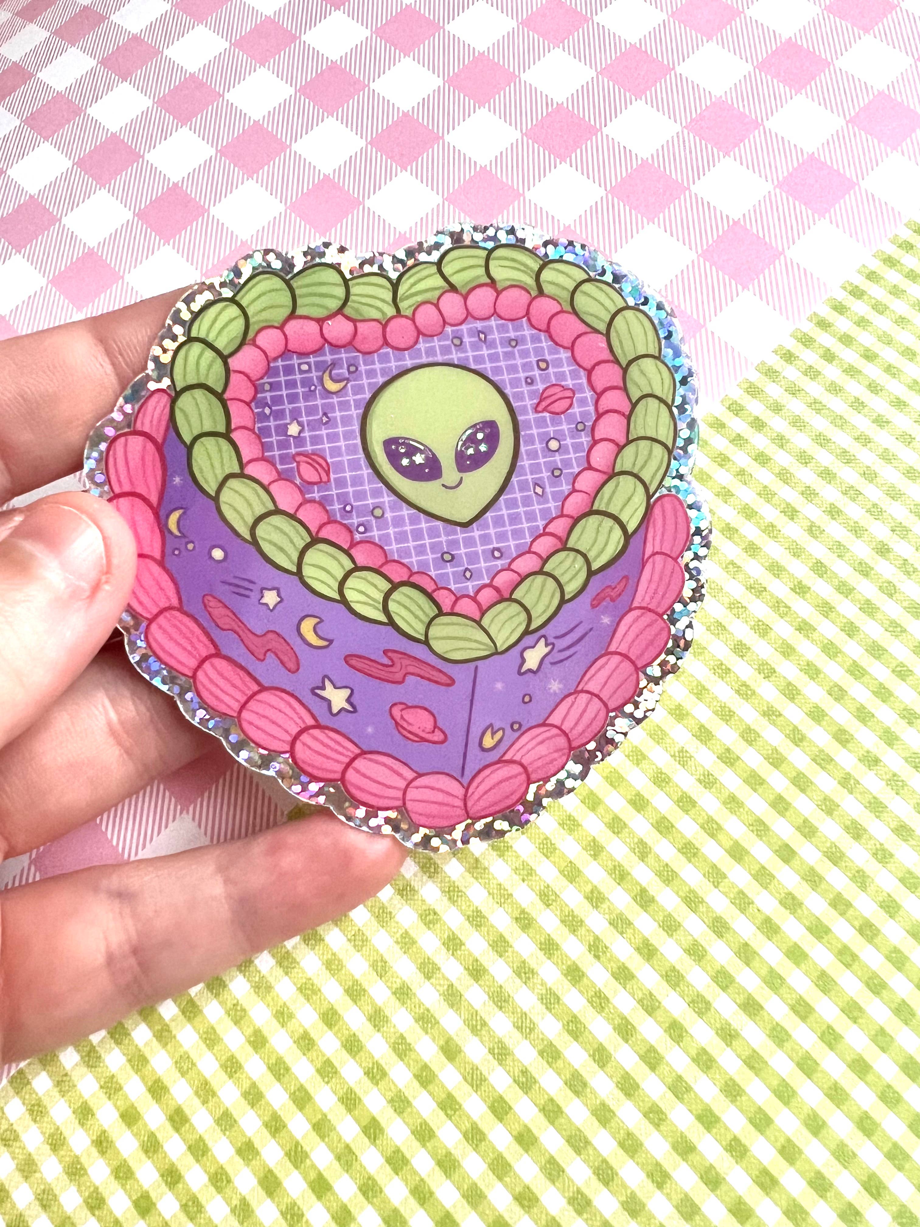Fox and Brambles - Wholesale Sticker - Alien Cake Glitter Sticker2