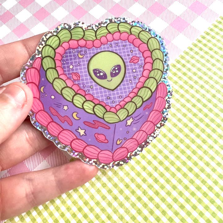 Fox and Brambles - Wholesale Sticker - Alien Cake Glitter Sticker2