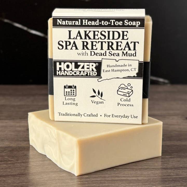Handmade Soap Bar | Lakeside Spa Retreat - Driftwood + Juniper + Vetiver Scented | Handcrafted Bar Soap | Natural Cold Process | Vegan | 4.5 oz for wholesale by Holzer Handcrafted ®
