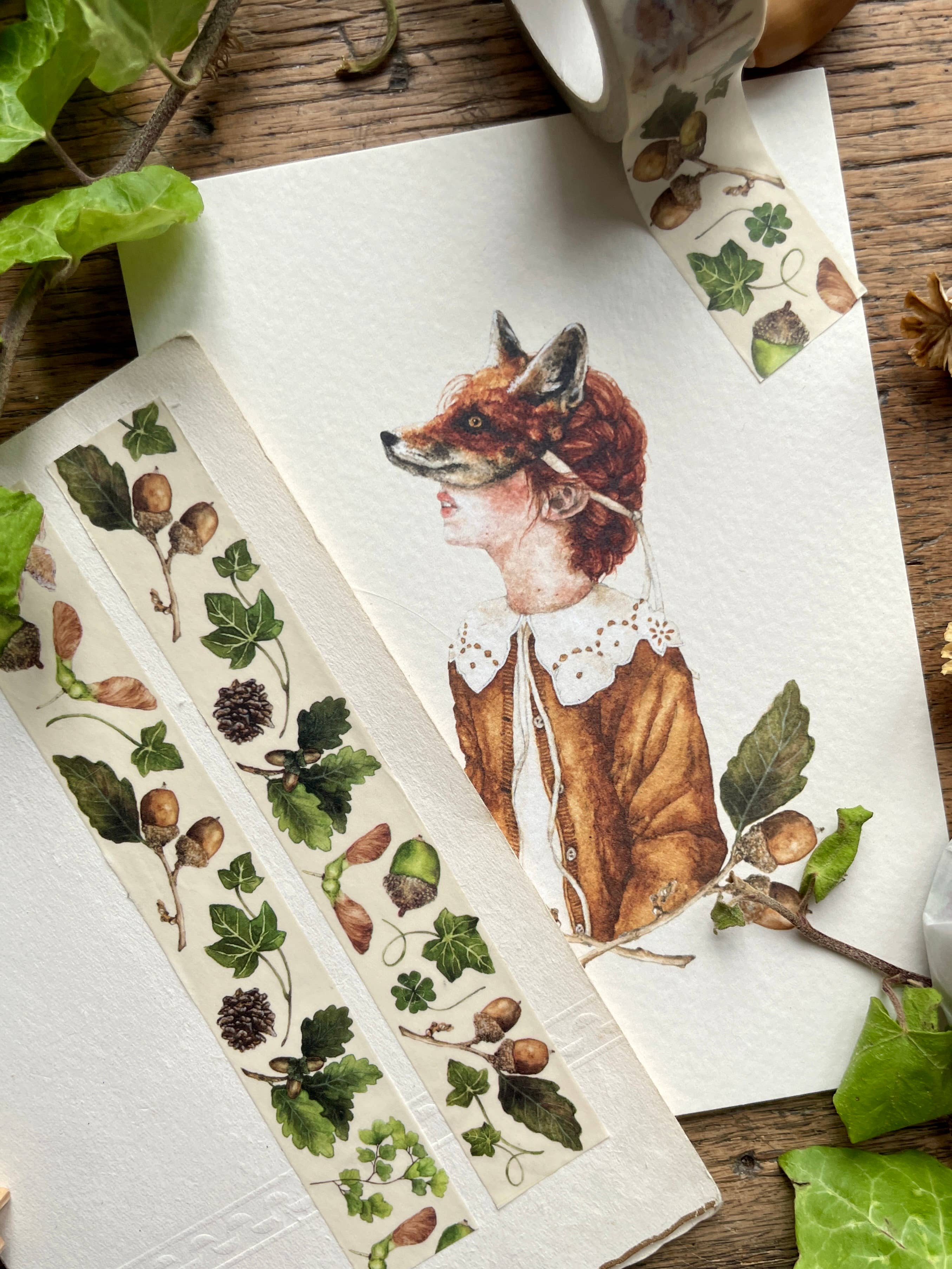 Georgiou Draws - Wholesale Washi Tape - Natural Seeds and Elements Woodland Washi Tape2