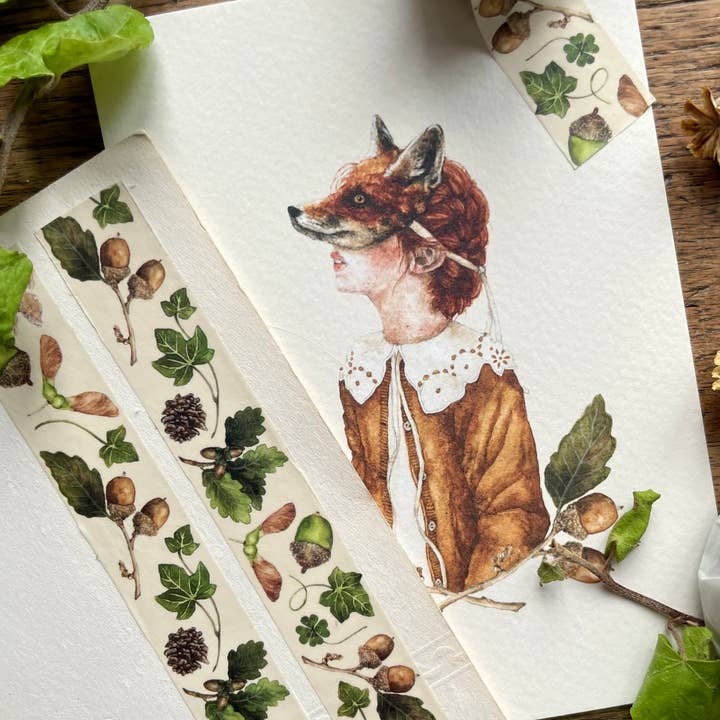 Georgiou Draws - Wholesale Washi Tape - Natural Seeds and Elements Woodland Washi Tape2
