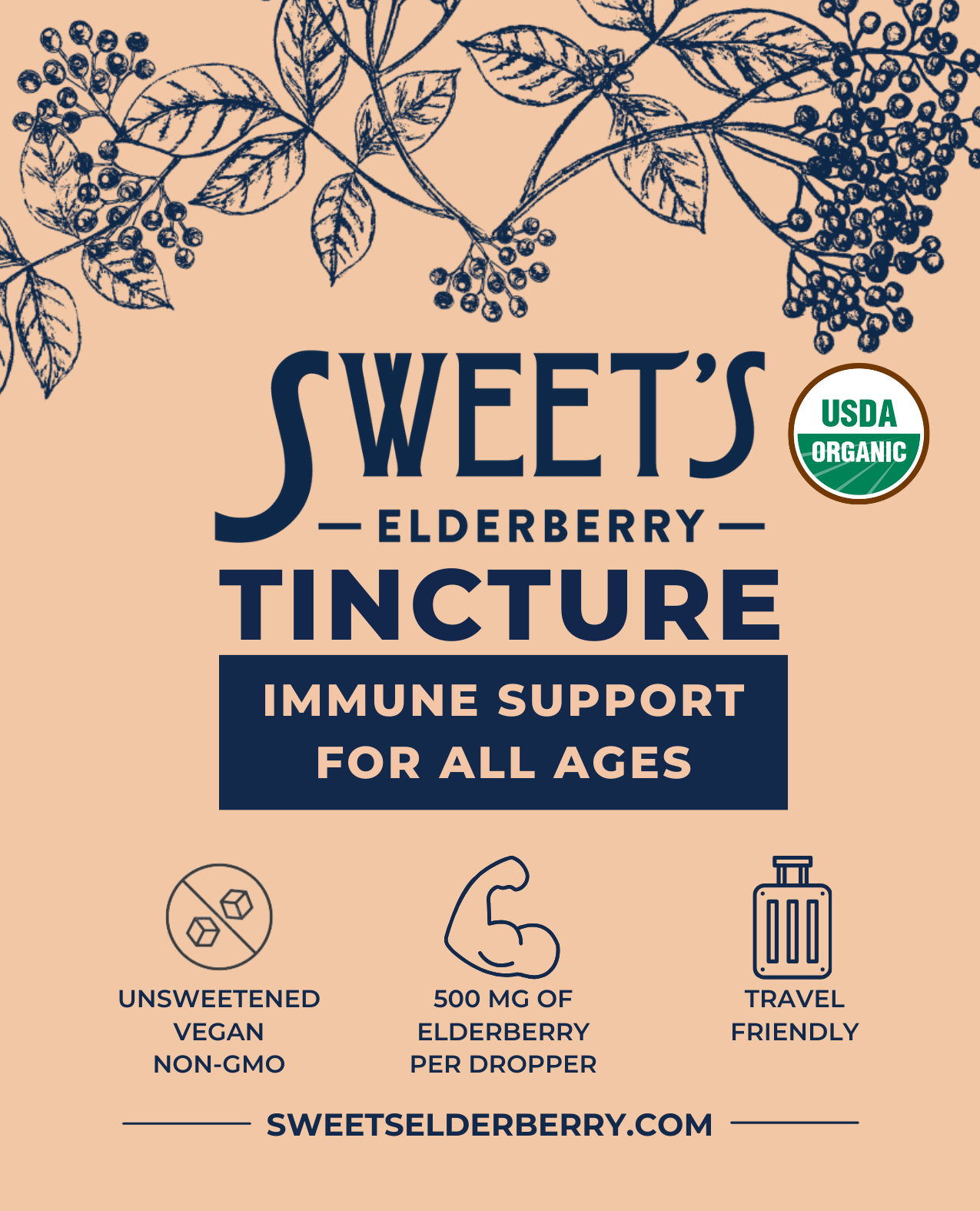 Sweet's Elderberry - Wholesale Tincture - Elderberry Tincture - 2 oz | Travel Wellness7