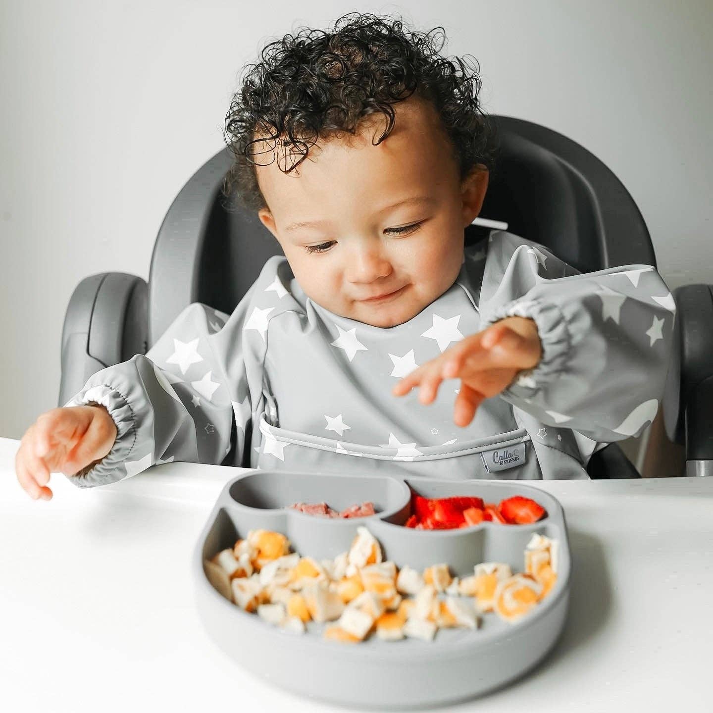 Calla & Friends - Wholesale Bib - Baby - The Grayson Long Sleeve Bib - Starry Night7