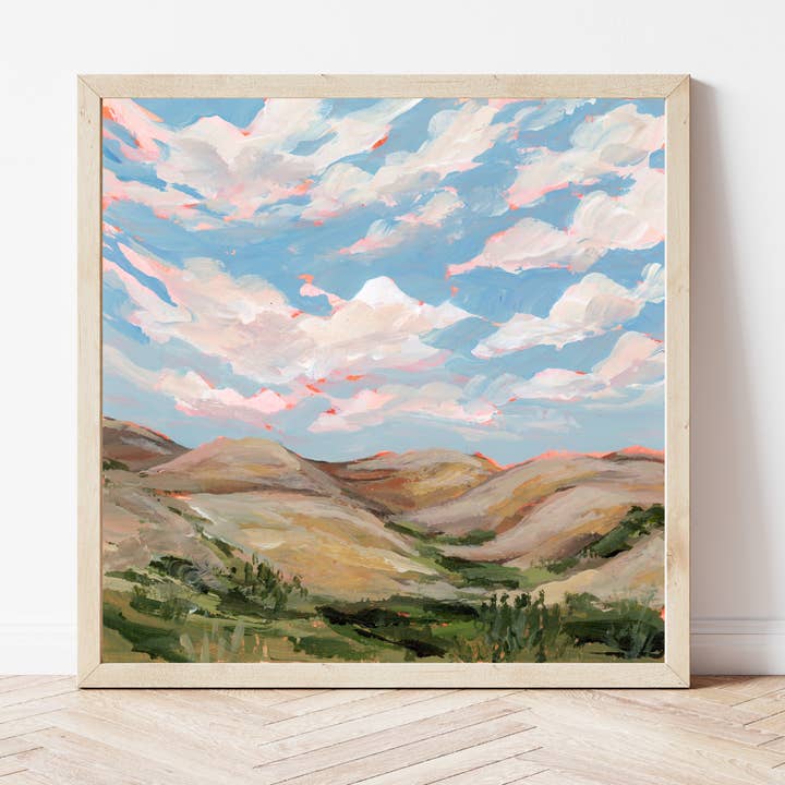 Impression artistique du Dakota du Sud pour la vente par EmilyKenneyArt