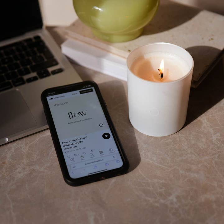 shō-moon - Wholesale Jar/Filled Candle - Flow Meditation Candle pure essential oils6