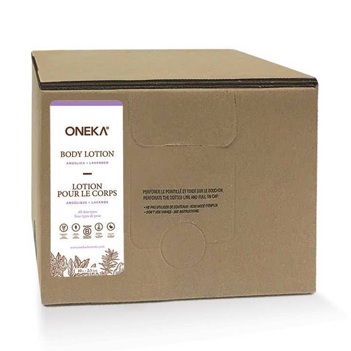 9.75L Oneka Angelica and Lavender Body Lotion for wholesale by Oneka Canada