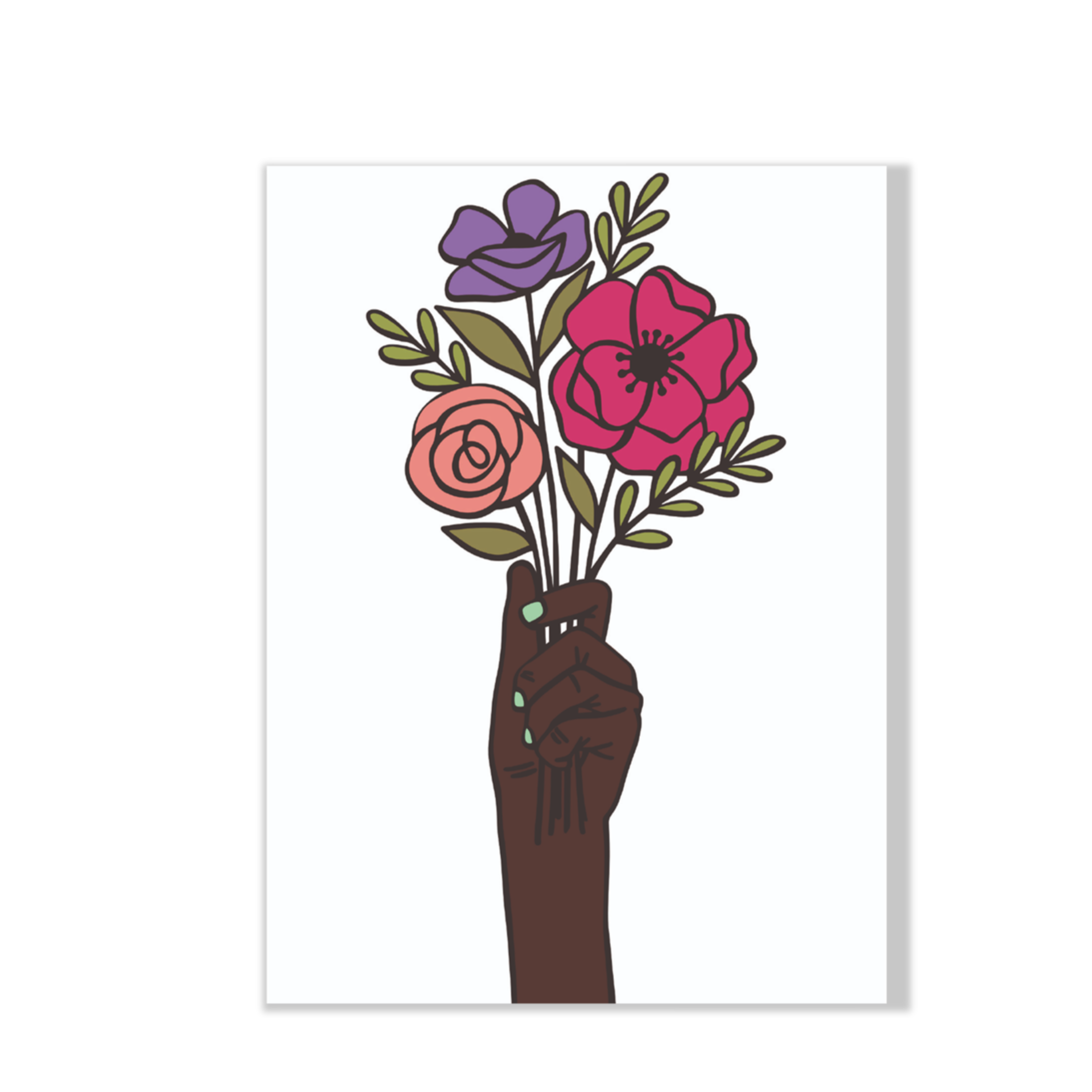 made by Black Excellence - Wholesale Postcard - Postkarte | Blumenstrauß für dich0