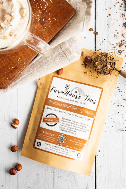 Farmhouse Teas - Wholesale Loose Tea - Mountain Hazelnut NOT Coffee® –  Herbal Tea Blend5