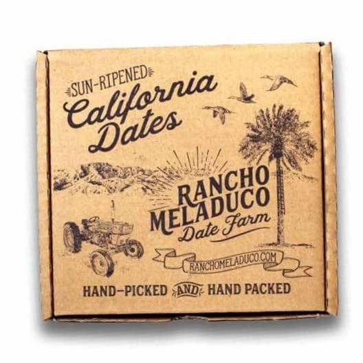 2 lb. ORGANIC Prime Medjool Dates for wholesale by Rancho Meladuco Date Farm
