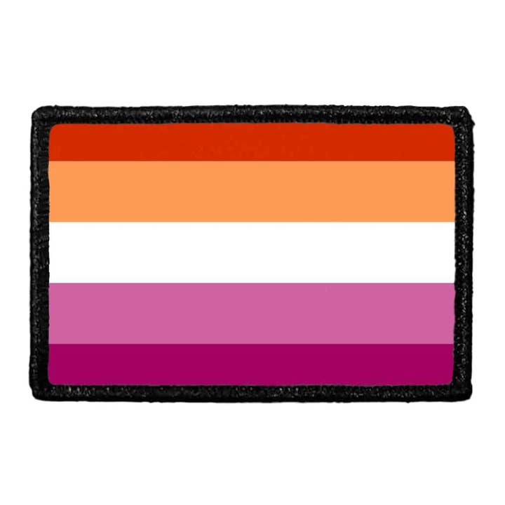 Lesbian Pride Flag, abnehmbarer Aufnäher für den Großhandel von Pull Patch