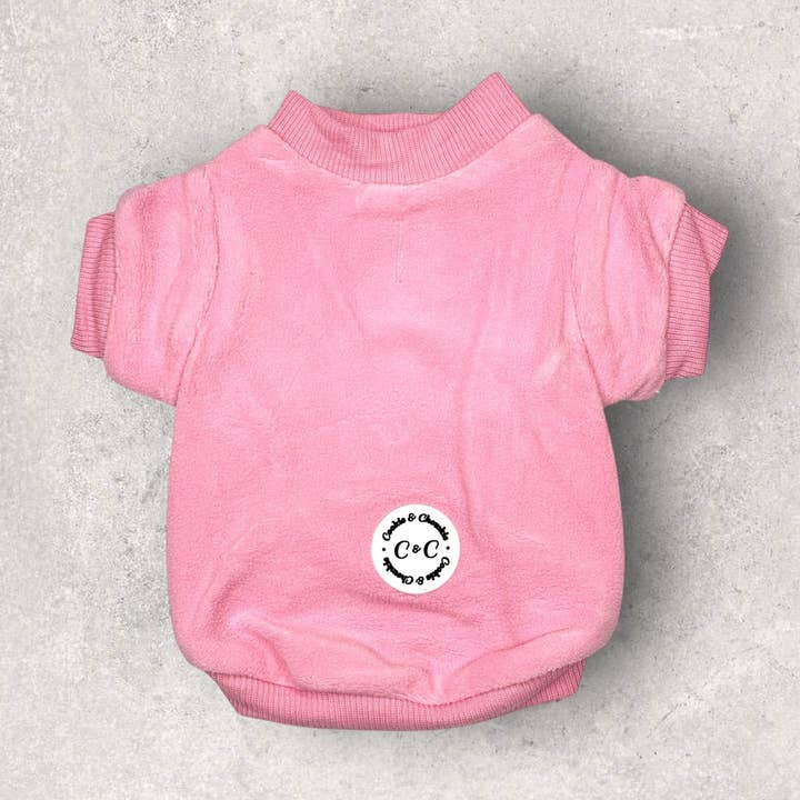 COZIES Fleece Sweatshirt - Pink for wholesale by Cookie and Chewkie