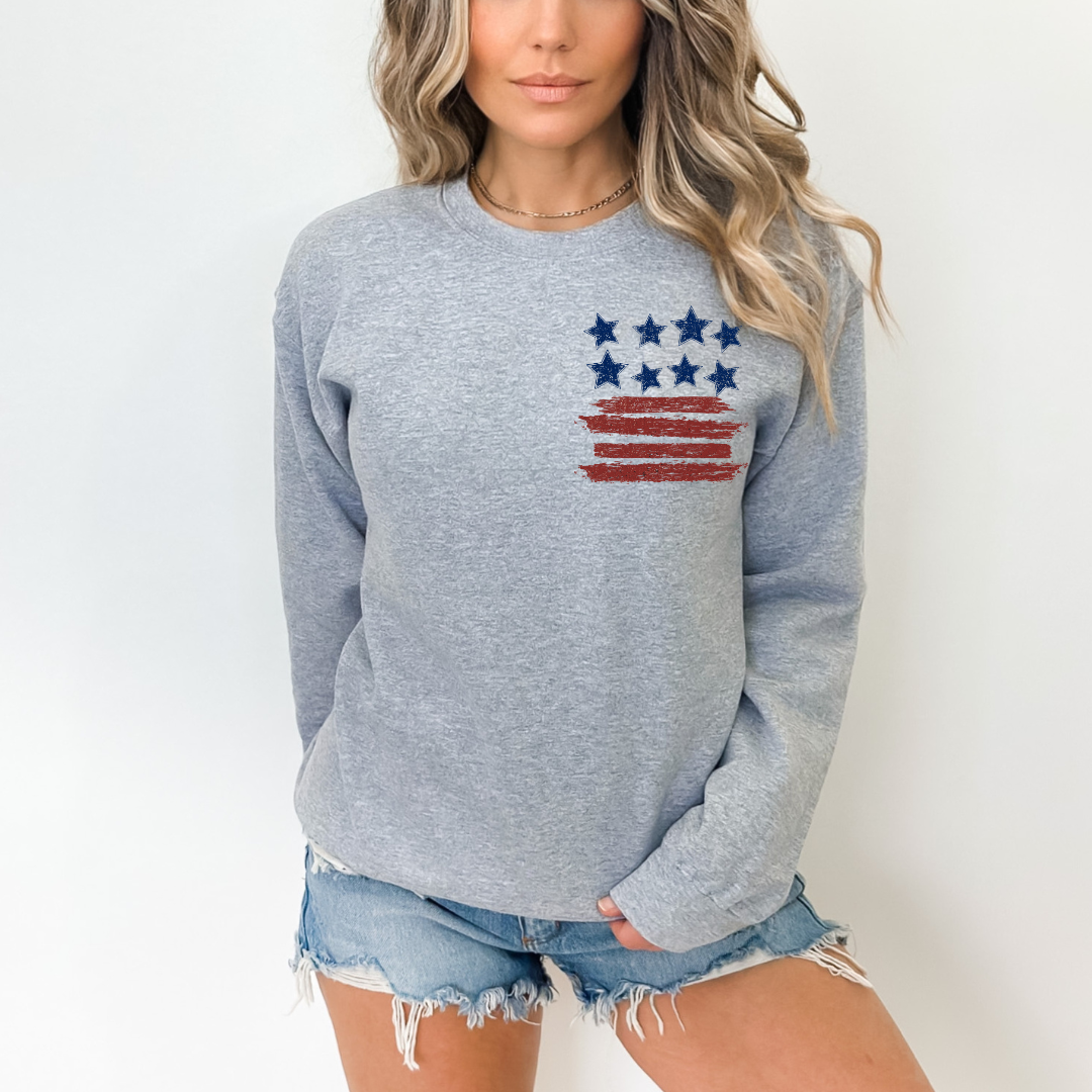 XO, Hannah - Vente T-shirt à imprimés – femme - FRONT & BACK aime Jésus et l'Amérique aussi6